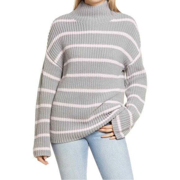 Caslon blue striped Sweater XL - Picture 1 of 4